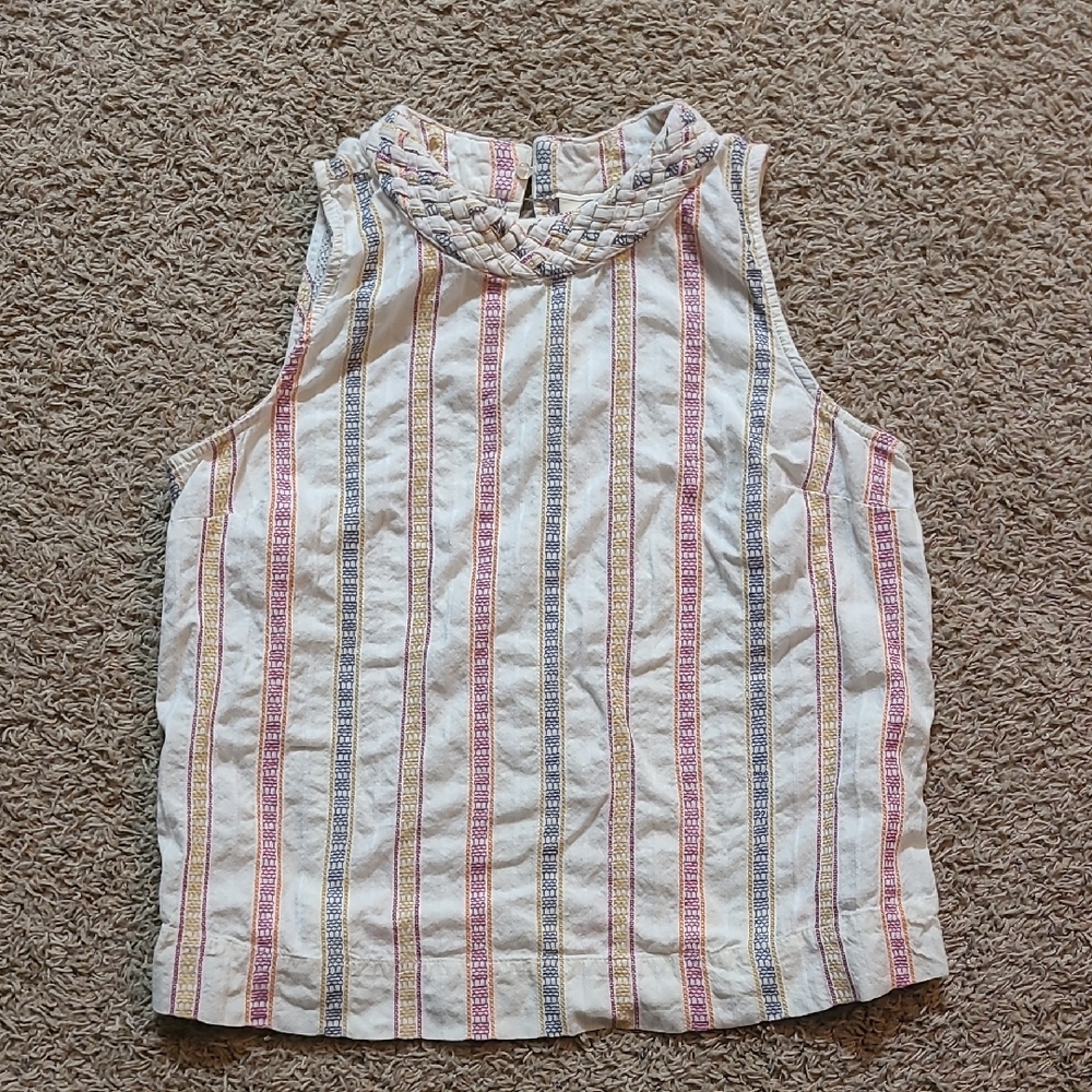 St. John's Bay Multicolor Textured Top Size Large